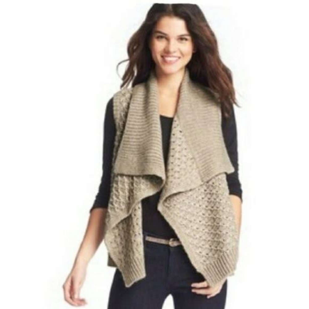 Loft shawl front sweater vest size xs